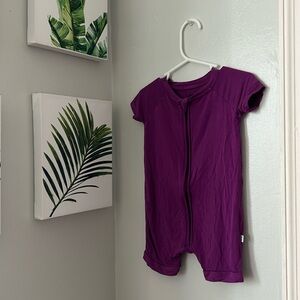 Little Sleepies Amethyst Shorty Romper
